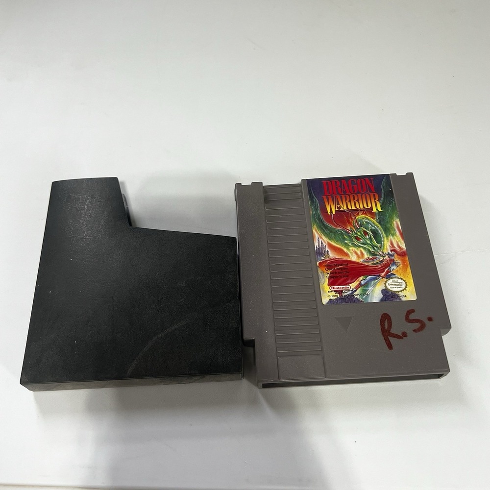 Dragon Warrior (Nintendo NES, 1989) NES Video Game With Dust Cover Excellent Con